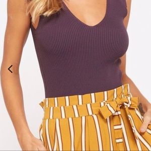 Vici  Use It or Lose It Ribbed Bodysuit